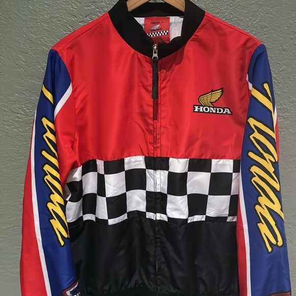 Forever 21 Honda 500 Honda Windbreaker polyester Jacket Women's 3X NASCAR - Picture 2 of 8